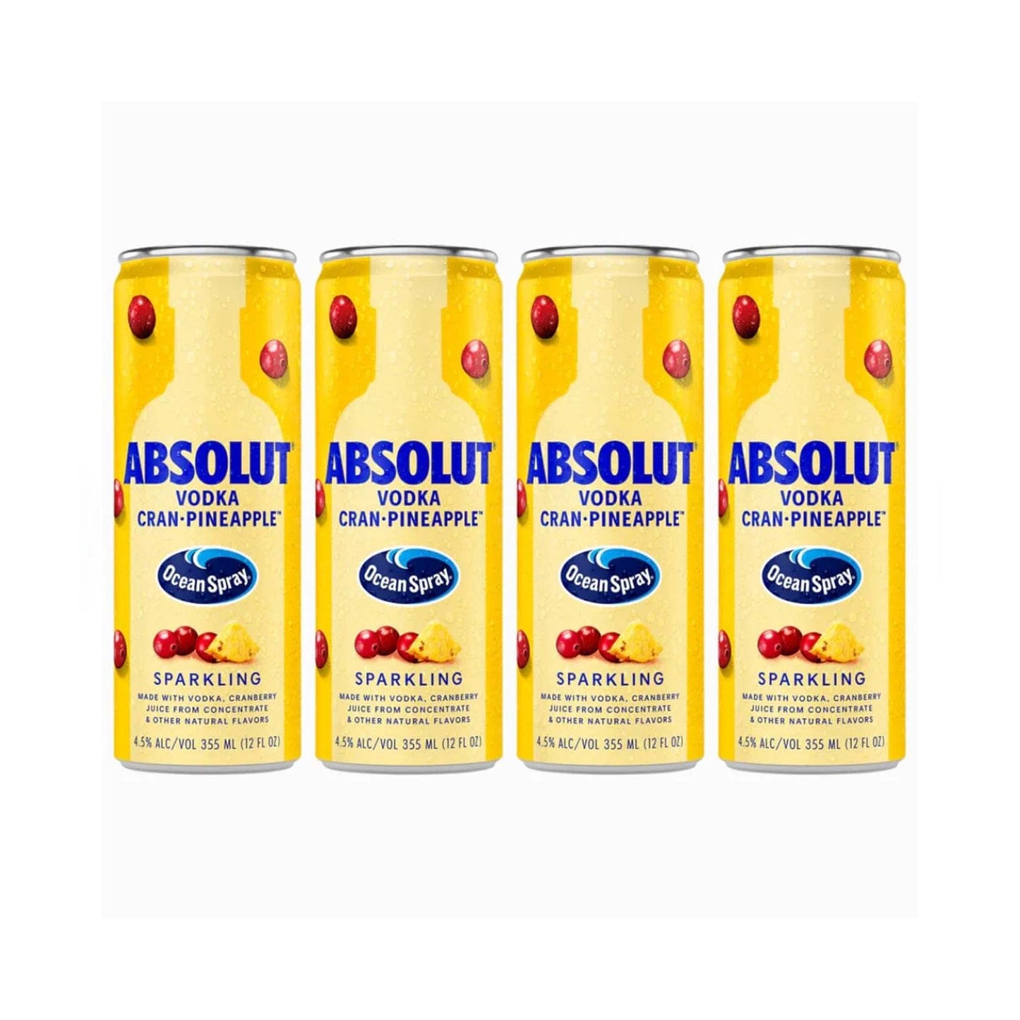 Absolut Cran Pineapple - 4PK