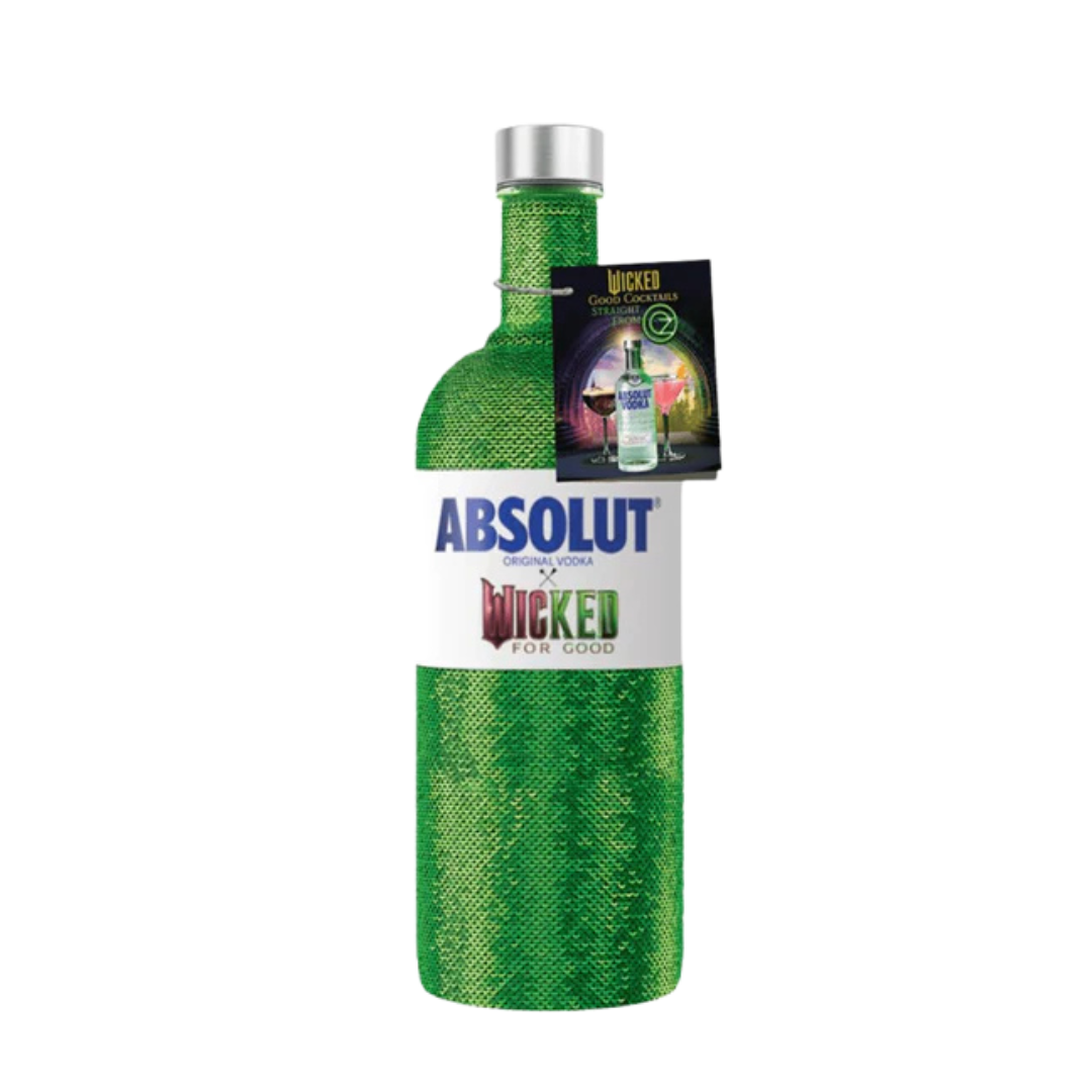 Absolut X Wicked Limited Edition Vodka bottle with collectible artwork