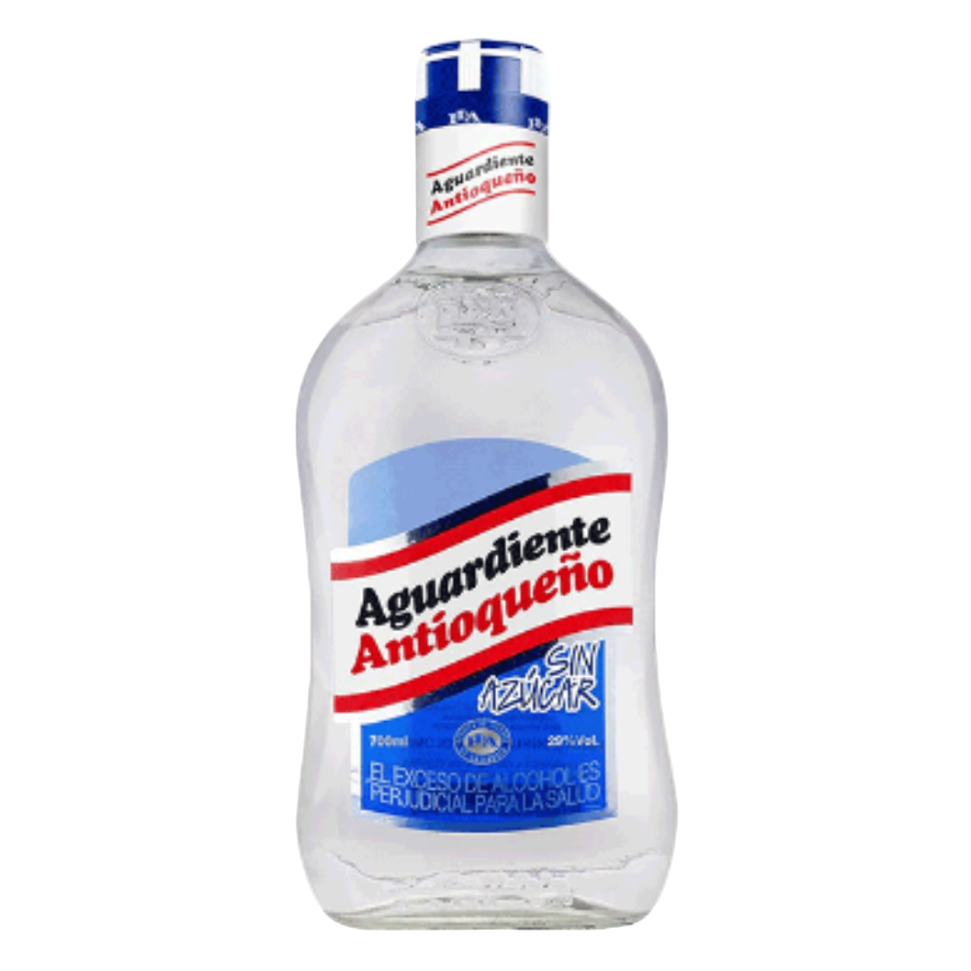 “Aguardiente Antioqueño Sin Azúcar 750ML bottle – Colombian sugar-free aguardiente with anise flavor”