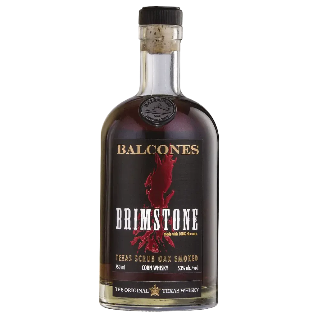 Balcones Brimstone Texas Whiskey 750ml bottle smoked corn whiskey from Texas