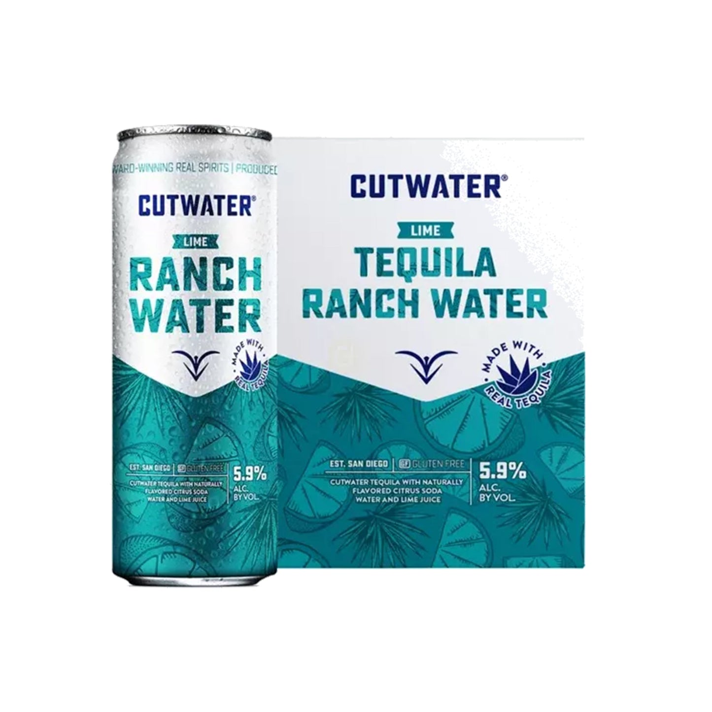 Cutwater Lime Tequila Ranch Water - 4PKC
