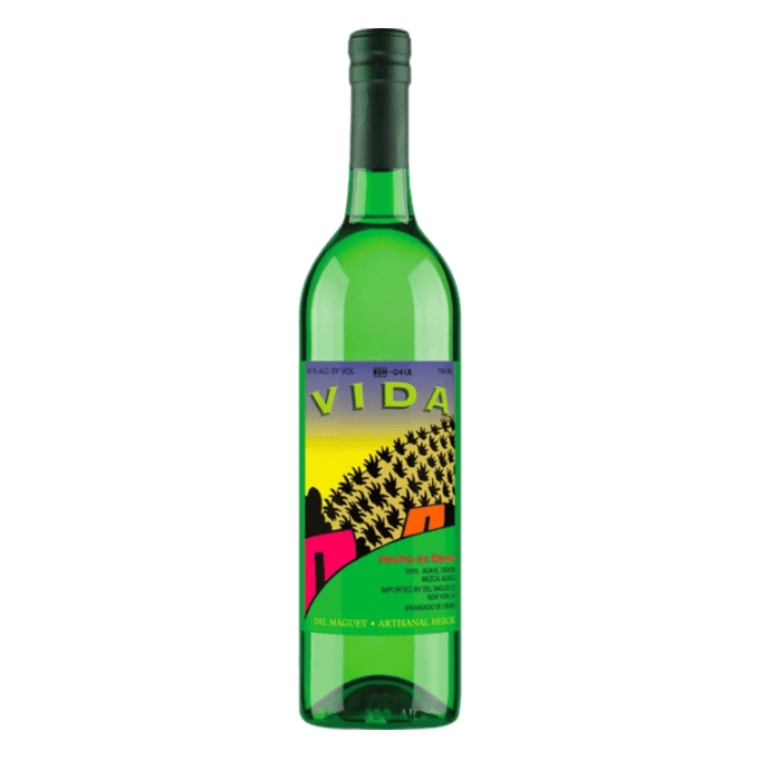 “Del Maguey Vida Mezcal Tequila 750ML bottle front view”