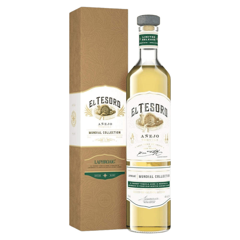 El Tesoro Mundial Basil Hayden Edition Reposado Tequila 750ML premium limited edition bourbon barrel aged tequila bottle