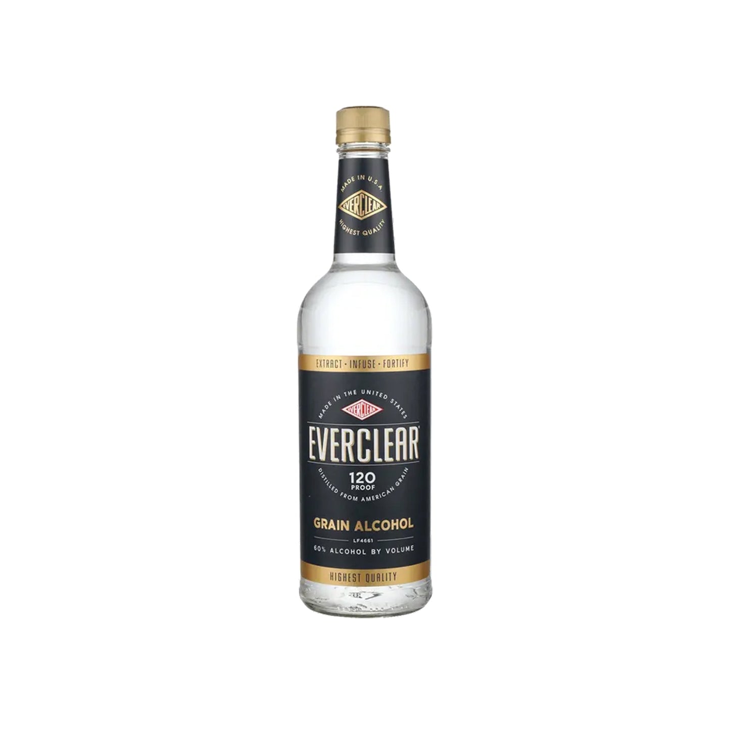 Everclear 120 Proof Grain Alcohol - 750ML .