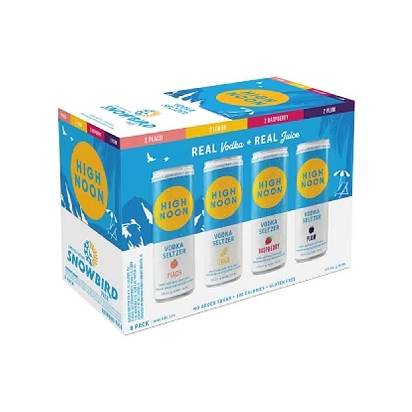 High Noon Vodka Seltzer Snowbird Mixed - 8PK