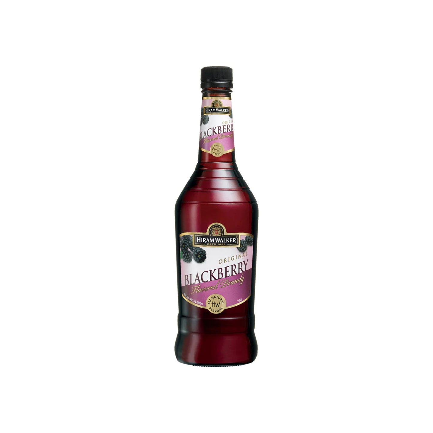 Hiram Walker Original Blackberry Brandy- 750 ML .