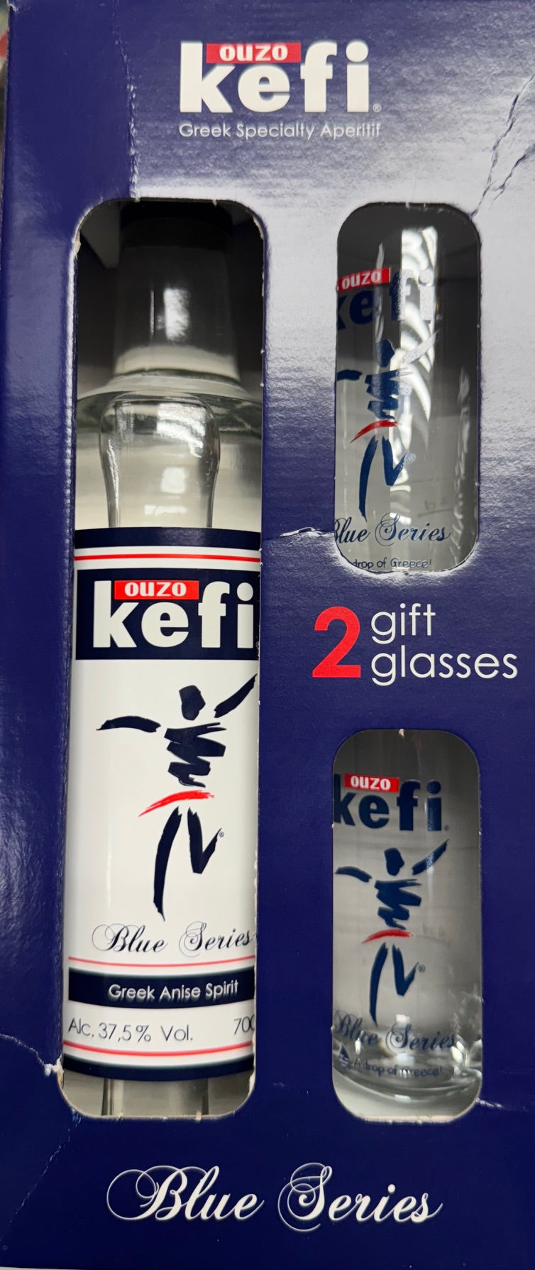 Ouzo Kefi Gift Set - 750ML