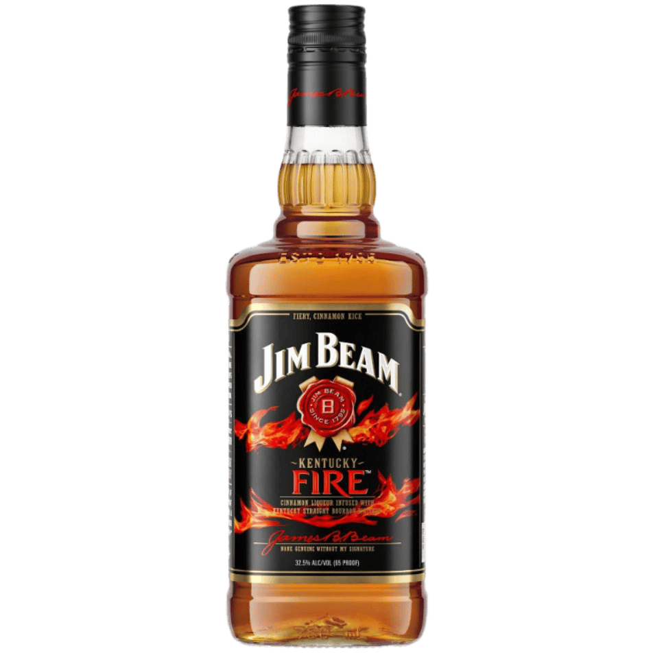 Jim Beam Kentucky Fire Cinnamon Liqueur with Kentucky Straight Bourbon Whiskey - 750ML