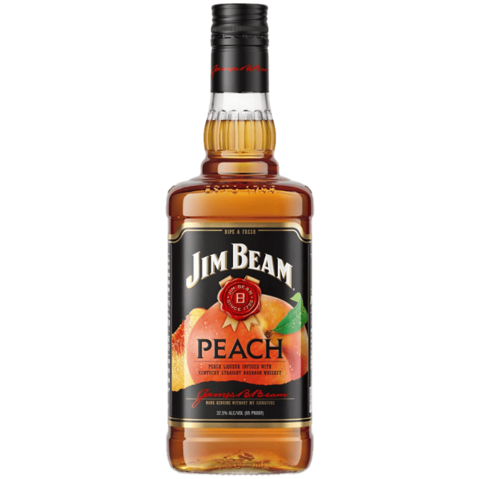 Jim Beam Peach Liqueur with Kentucky Straight Bourbon Whiskey - 750ML