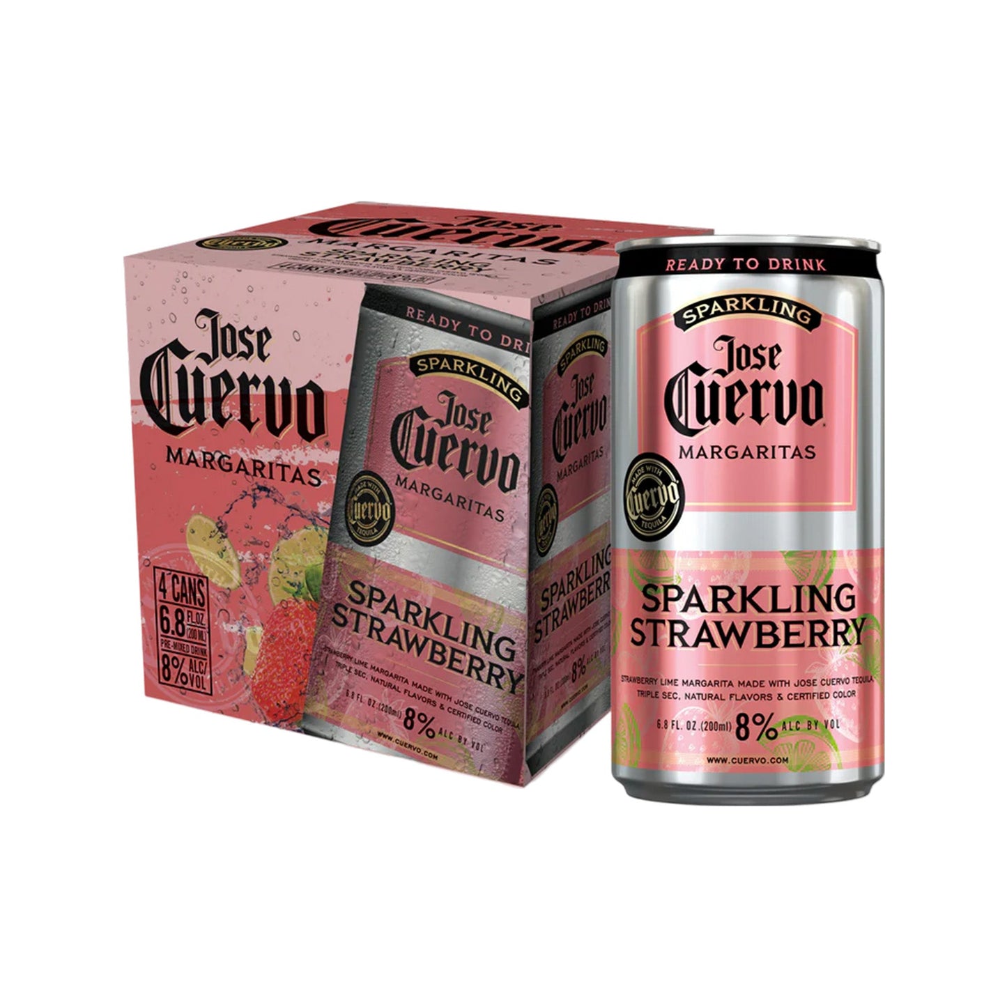 Jose Cuervo Strawberry Margaritas - 4PK
