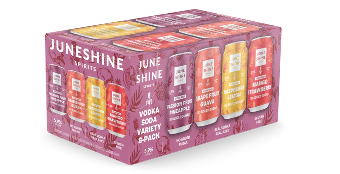 Juneshine Spirits Vodka Soda Variety 8-Pack