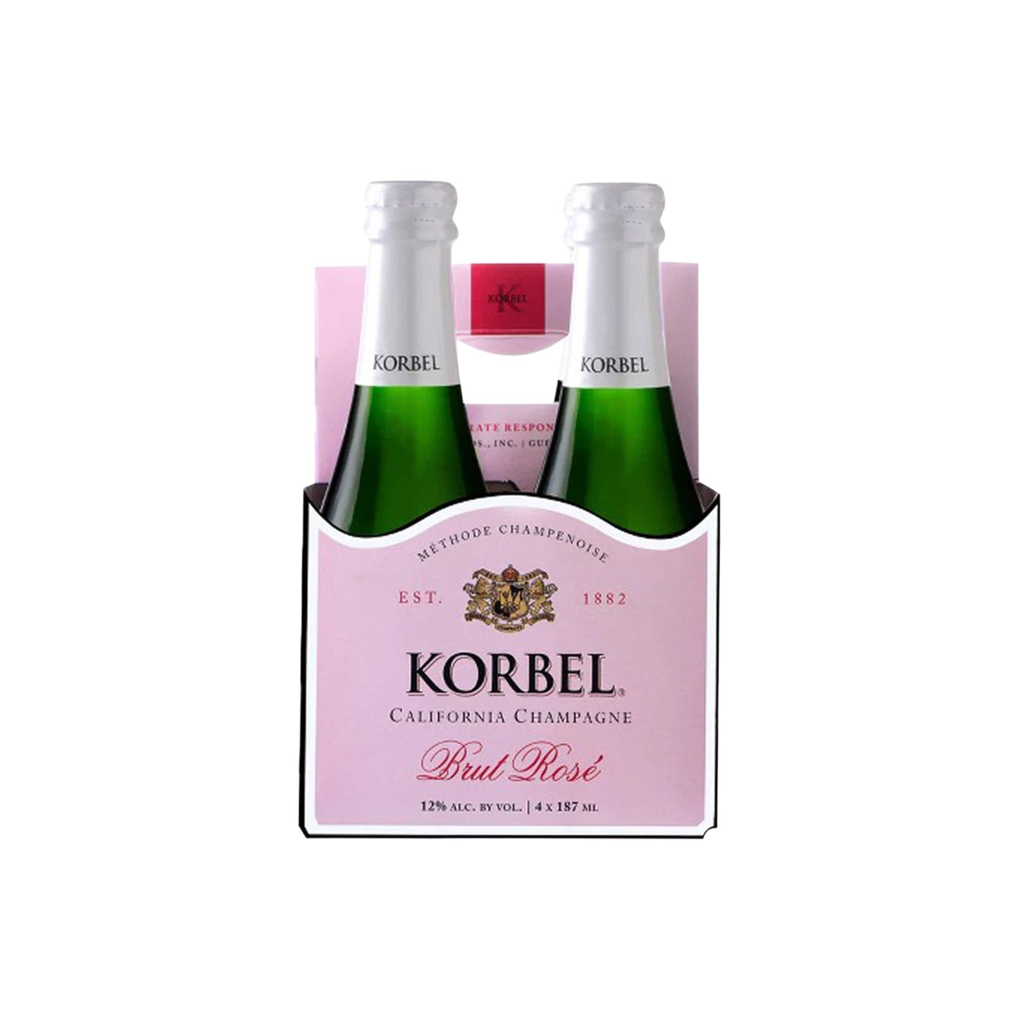 Korbel:California Champagne, Brut Rose - 4PK
