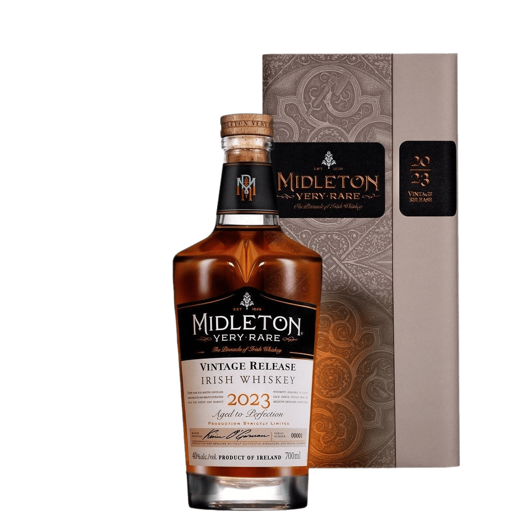 "Limited Edition Midleton Very Rare 2023 Irish Whiskey Front Bottle Shot"