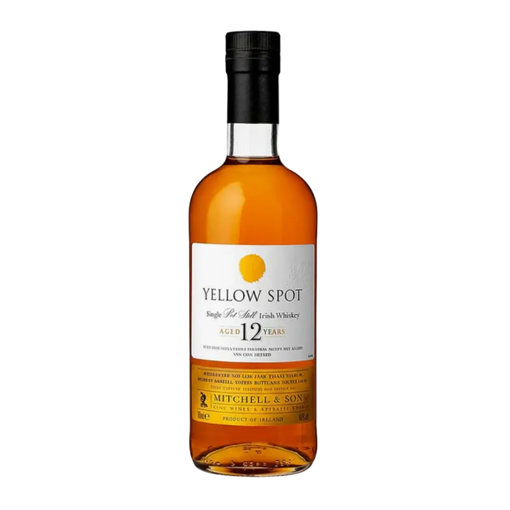 Mitchell & Son Yellow Spot 12 Year Old Single Pot Still Irish Whiskey 750ml bottle with label