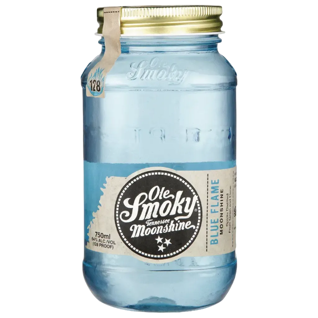 Ole Smoky® Moonshine Blue Flame 750ML high proof Tennessee moonshine bottle