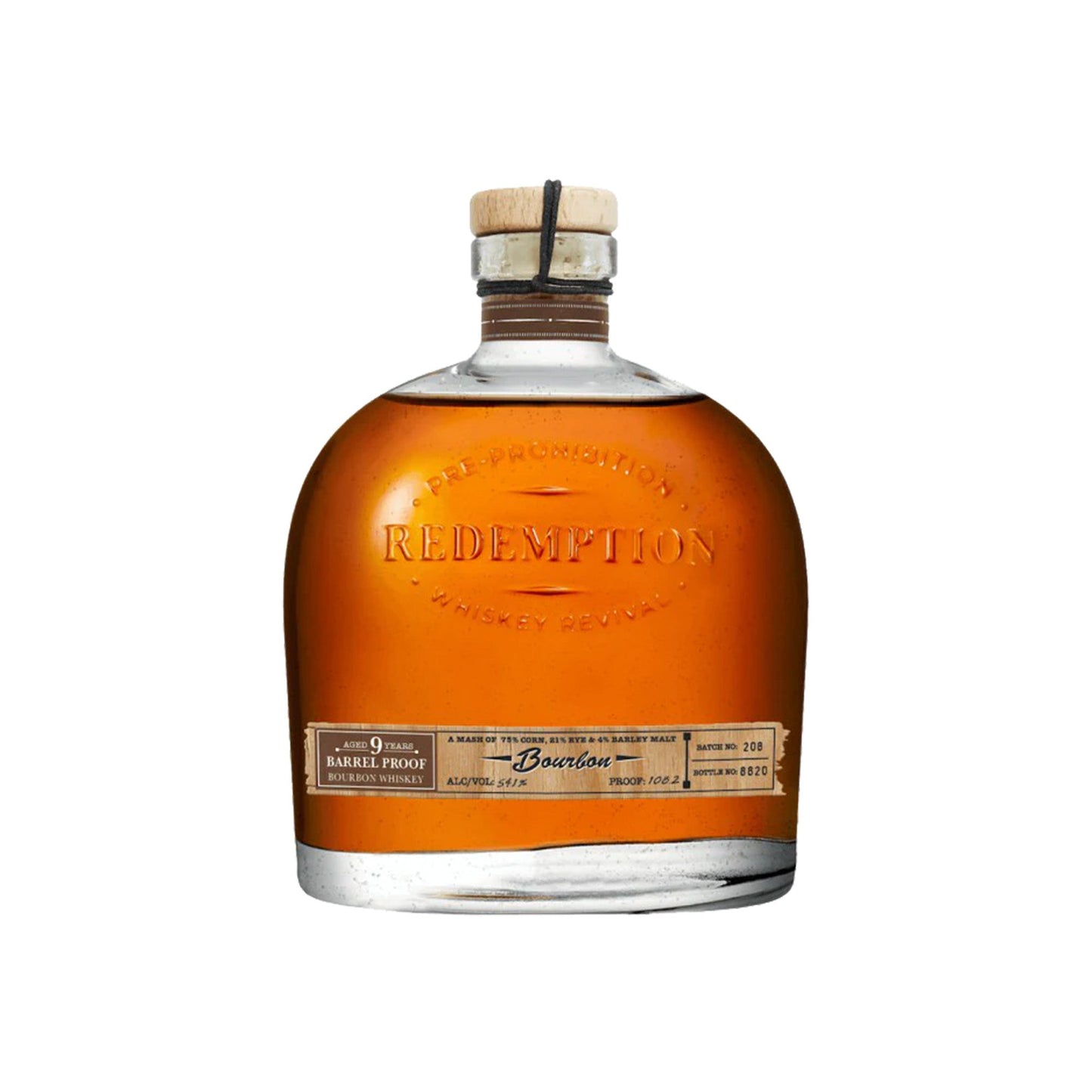 Redemption Bourbon Barrel Proof 9 Years - 750ML