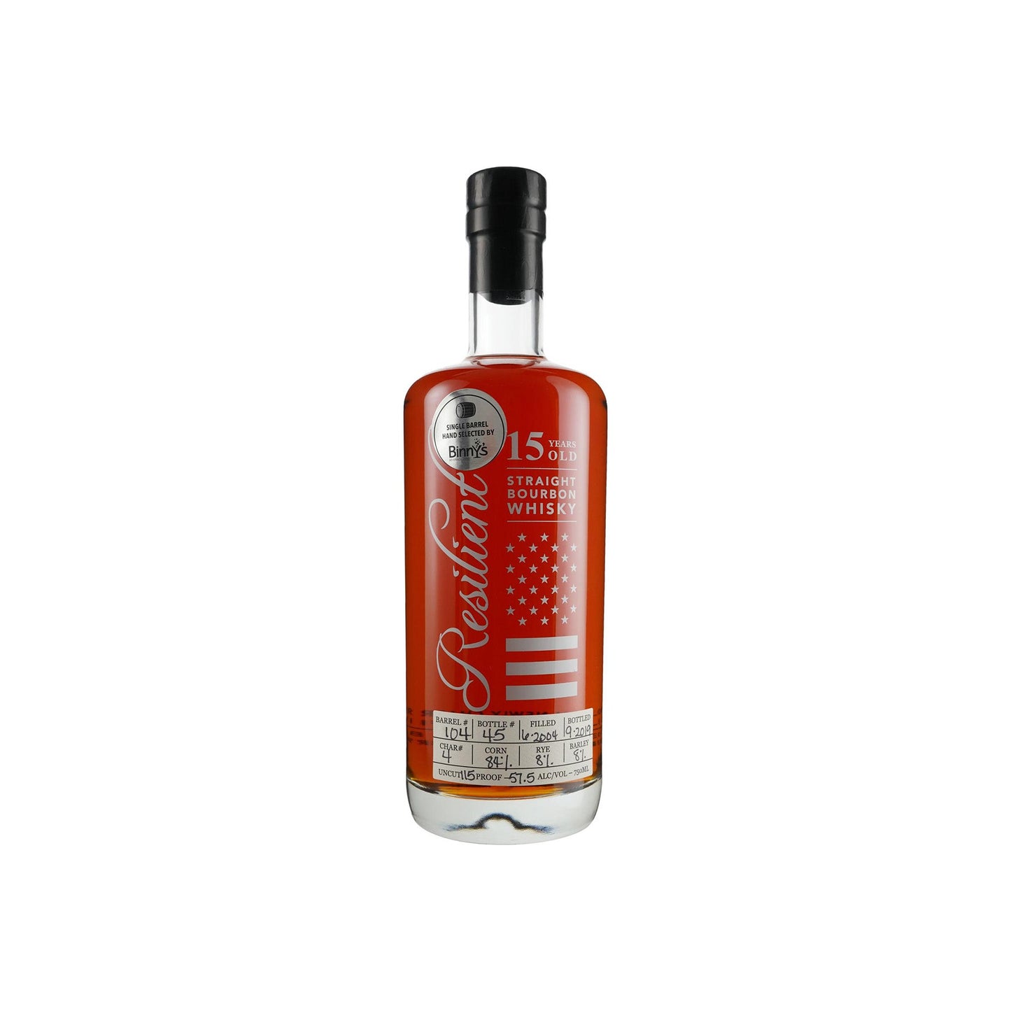 Resilient 15 Years Bourbon Barrel number 82 - 750ML