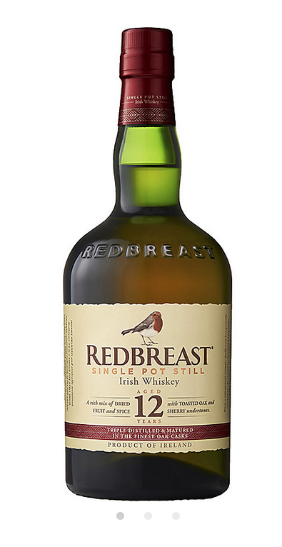 Redbreast 12 Year Old Irish Single Pot Still Whiskey - 750ML