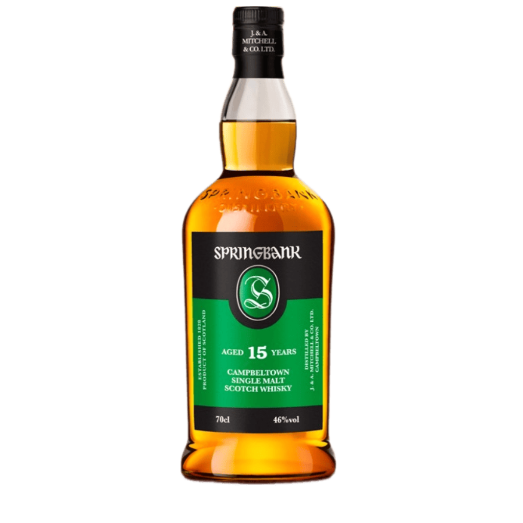 Springbank 15 Year Old single malt Scotch whisky 750ML bottle from Campbeltown Scotland