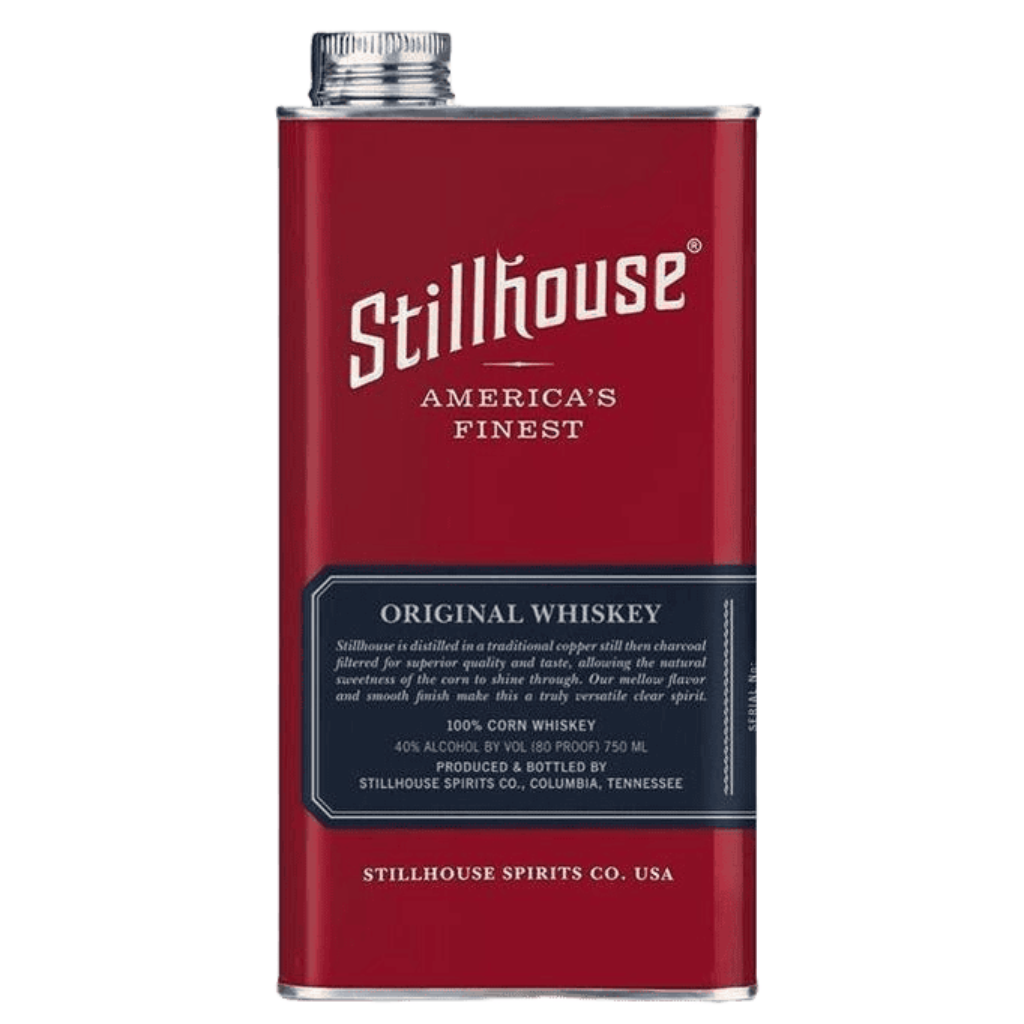 Stillhouse Original Whiskey 750ML in stainless steel bottle with modern industrial design