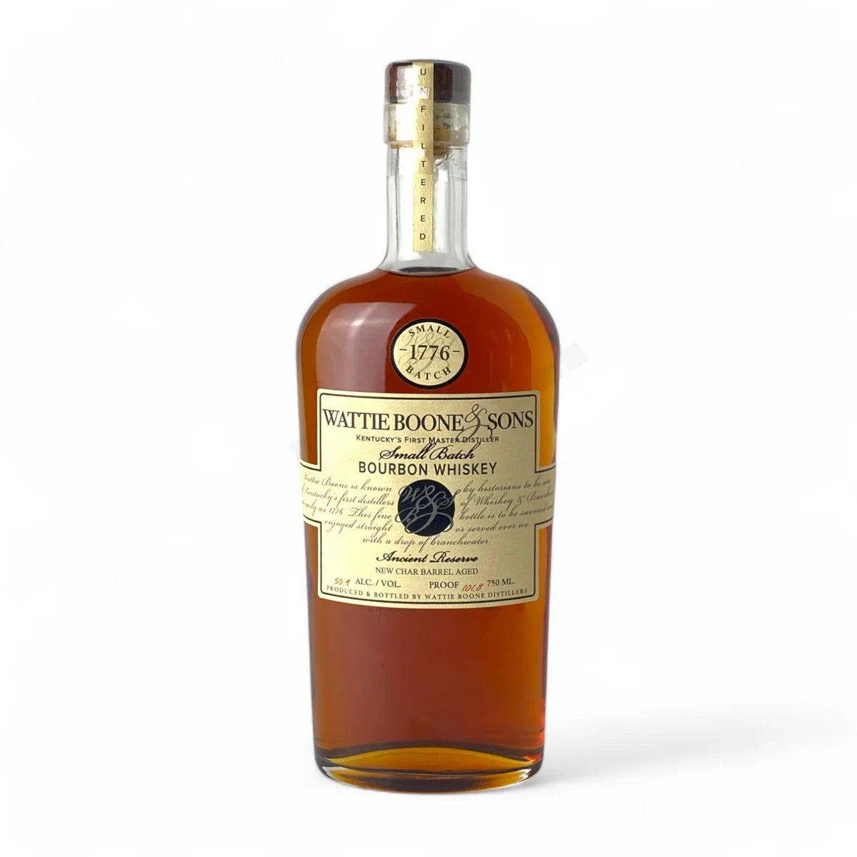 Wattie Boone & Sons 1776 Small Batch Ancient Reserve Bourbon Whiskey - 750ML