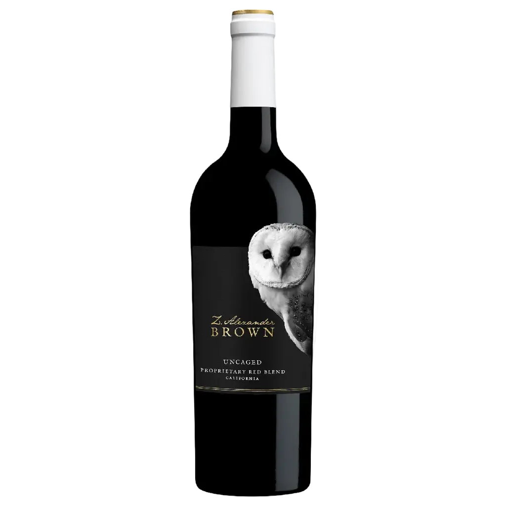 Z. Alexander Brown Uncaged Red Blend 750ML California red wine bottle with bold label