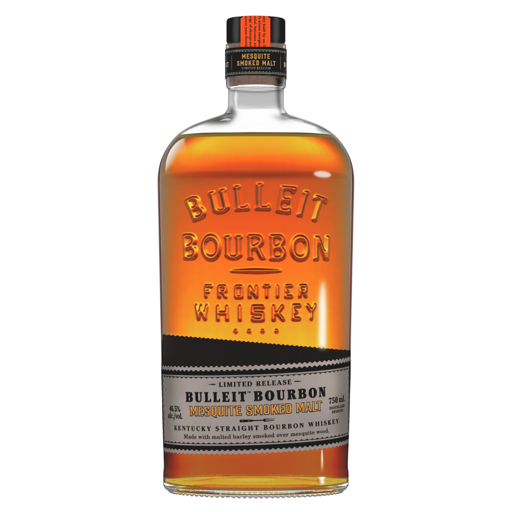 Bulleit Mesquite Smoked Malt Whiskey 750ml bottle with mesquite smoked malt bourbon limited release
