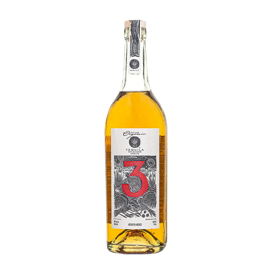 123 Organic Tequila Anejo 750ml bottle front view