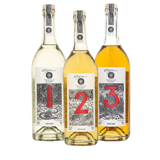 123 Organic Tequila Bundle Collection 750ML premium tequila bottles