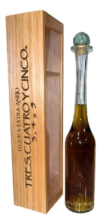 TRES CUATRO Y CINCO TEQUILA SPECIAL FAMILY BLEND EXTRA ANEJO - 750ML