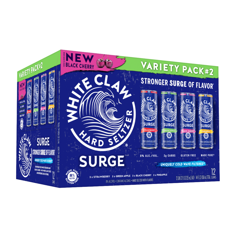 White Claw Surge Hard Seltzer Variety Pack #2 12-Pack 12 oz Cans