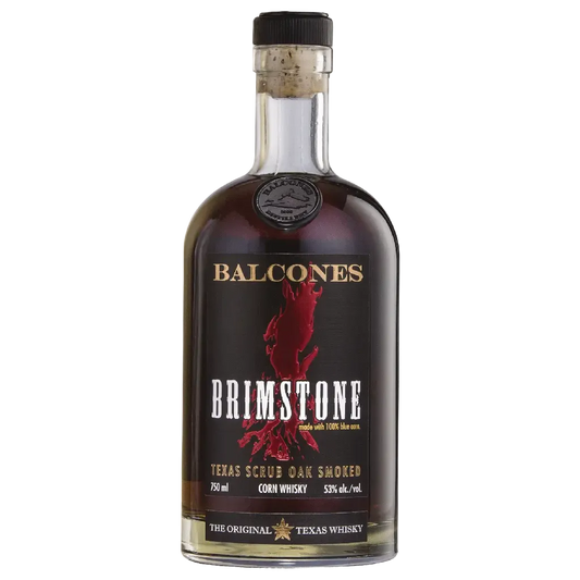 Balcones Brimstone Texas Whiskey 750ml bottle smoked corn whiskey from Texas
