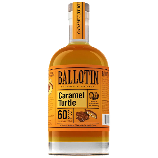 Ballotin Caramel Turtle Chocolate Whiskey 750ml bottle