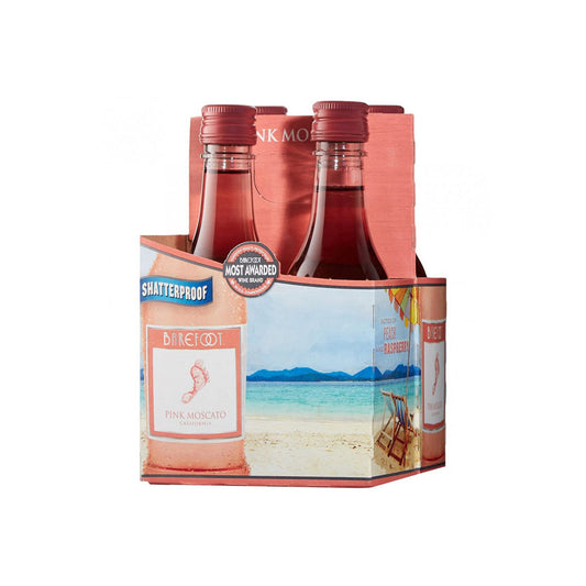 Barefoot Pink Moscato 4 Pk - 4/187ML