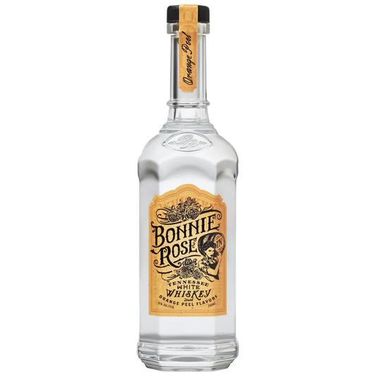 Bonnie Rose Whiskey White Orange Peel 750ML bottle with premium citrus-infused whiskey