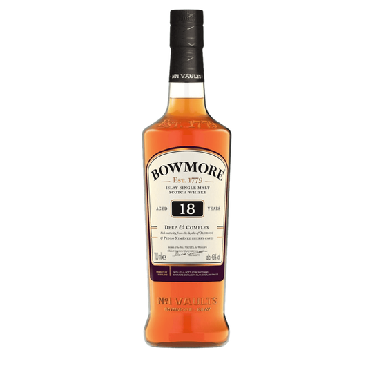 Discover the elegance of Bowmore 18 Year Old Islay Single Malt Scotch Whisky