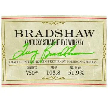 Bradshaw Rye Whiskey - 750ML