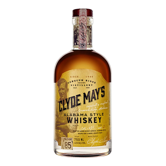 Clyde May’s Alabama Style Whiskey 750ML bottle – premium Alabama whiskey with caramel and oak notes
