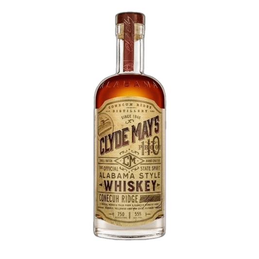 Clyde May's Special Reserve 750ML bourbon bottle with golden whiskey, premium label, and rich American whiskey style