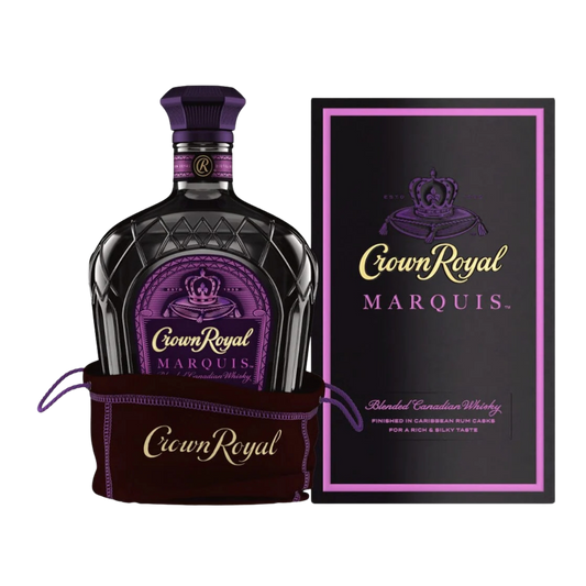 Shop Crown Royal Marquis Canadian Whisky with elegant label and premium glass design