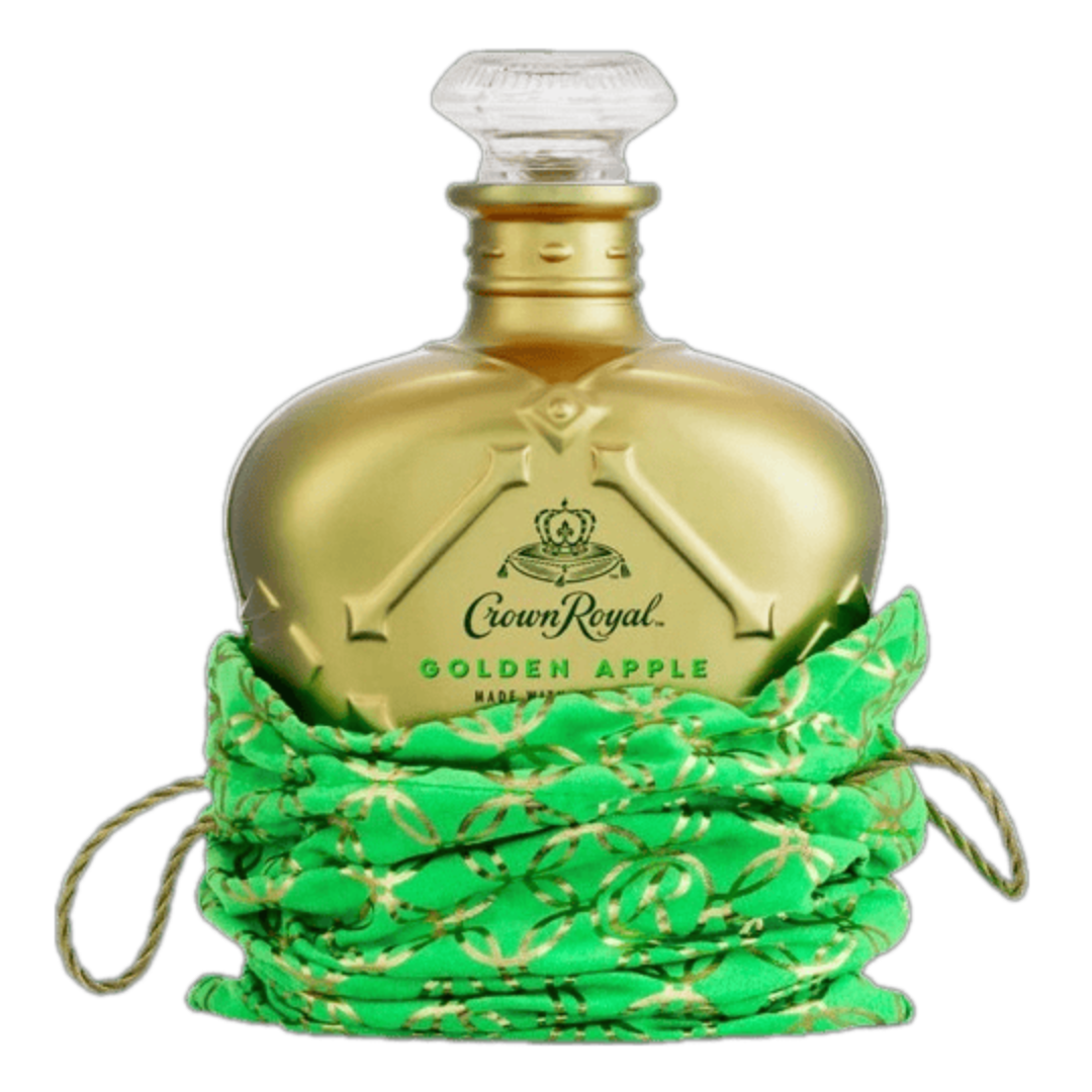Crown Royal Golden Apple 23 Year Old Canadian Whisky bottle – limited edition 750ML luxury release with gold accents