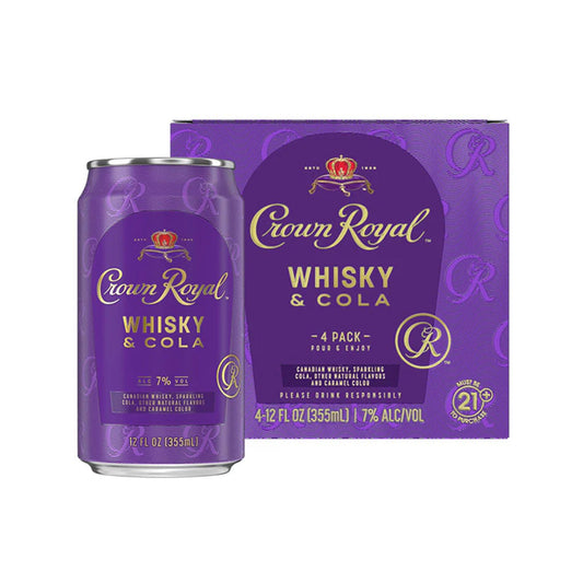 Crownroyal Whiskey Cola - 4PK