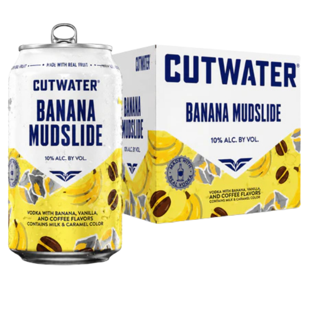 Buy Cutwater Banana Mudslide Cocktail 4-Pack 12 oz Cans - Holiday House Liquor
