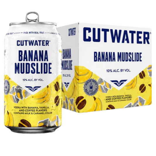 Buy Cutwater Banana Mudslide Cocktail 4-Pack 12 oz Cans - Holiday House Liquor