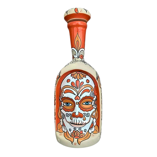 Dos Artes Calavera Joven Limited Edition 2024 handcrafted ceramic skull tequila bottle