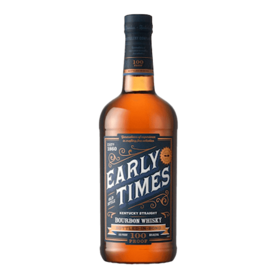 “Early Times Bottled-in-Bond 1L Kentucky Straight Bourbon Whisky bottle front label”