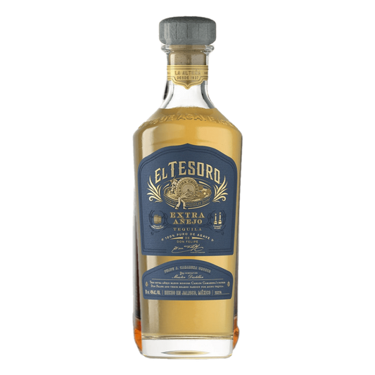 "El Tesoro Extra Añejo Tequila 750ML premium aged tequila bottle — luxury Jalisco tequila"