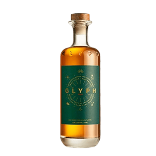 “Endless West Glyph Small Batch Spice Whiskey 750ML bottle with modern label and spiced whiskey design”