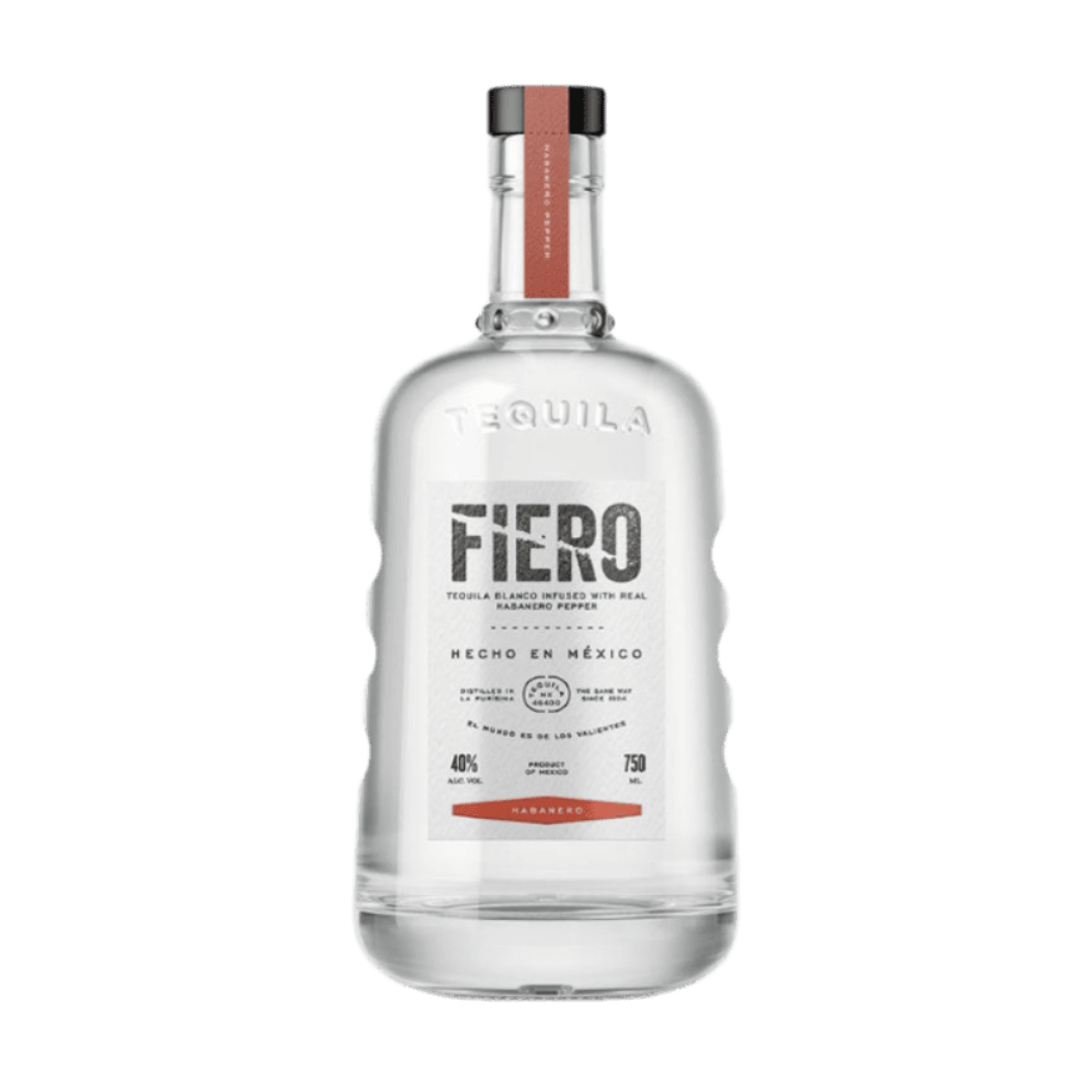 “Bottle of Fiero Habanero Tequila 750ML with bold label featuring habanero-infused premium tequila.”