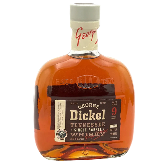 George Dickel 9 Year Old Hand Selected Barrel Sour Mash Tennessee Whisky bottle